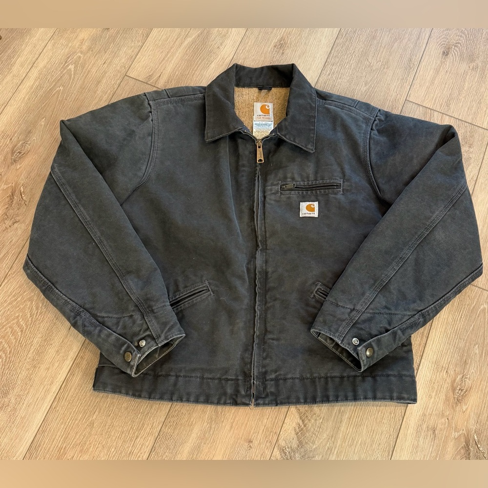 Carhartt J097 Detroit Jacket in Petrol Gray women’s vintage size medium